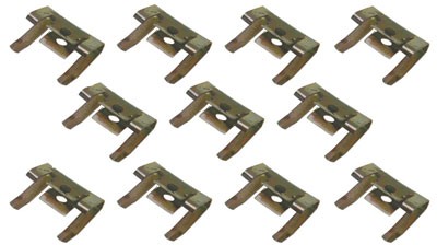 BODY MOLDING CLIPS 59-60, Rear Roof Molding Clip Set   11 pieces