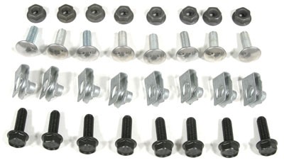 BUMPER BOLT KITS 78-87, Rear w/o Impact Strip - Complete Mounting Kit, 32 pieces