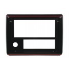 RADIO FACE PLATES 86-87, Sport Black with Red Trim