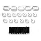 HEADER PANEL HARDWARE KITS 80-81, Headlight bezel & grill mounting, complete, 36 pieces